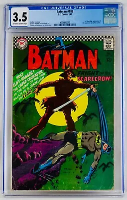Buy Batman #189 CGC 3.5 O-W To White Pages First Scarecrow Appearance 1st 1967 VG- • 237.47£