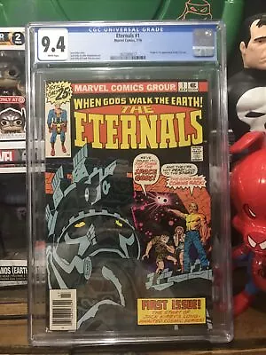 Buy Eternals #1 CGC 9.4 WP 1st App Eternals, Ikaris, Makkari, Kro NM Marvel 1976 • 71.24£