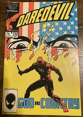 Buy Daredevil #232 NM Marvel 1986 1st App Nuke | Frank Miller| Born Again Arc • 10.33£