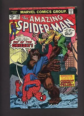 Buy Amazing Spider-Man 139 (FN+) 1st App Grizzly! Ross Andru 1974 Marvel Comics 067 • 16.99£