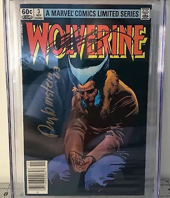 Buy Wolverine #3 Cgc Ss 6.0 Fn Newsstand 2x Signed Chris Claremont & Joe Rubinstein • 99.93£