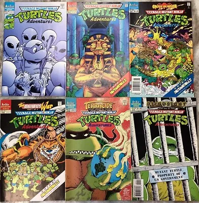 Buy Teenage Mutant Ninja Turtles #49,51-53,57,59 Archie Adventure Series 93/94 Comic • 78.87£