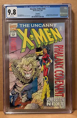 Buy Uncanny X-Men #316 CGC 9.8 (1994, Marvel) Foil Wraparound Cover Gen X Poster Inc • 63.56£