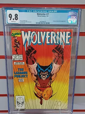 Buy WOLVERINE #27 (Marvel Comics, 1990) CGC Graded 9.8 ~ JIM LEE ~ White Pages • 139.86£