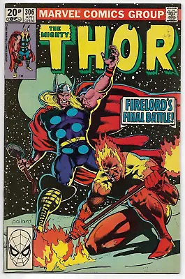 Buy The Mighty Thor #306 Marvel Comics Gruenwald Macchio Pollard Stone 1981 VG/FN • 12.50£