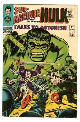 Buy Tales To Astonish #81 4.5 // 1st Appearance Of Boomerang Marvel 1966 • 52.77£