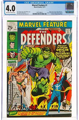 Buy Marvel Feature 1 The Defenders (Marvel, 1971) CGC .4.0 Off-white To White Pages • 350£