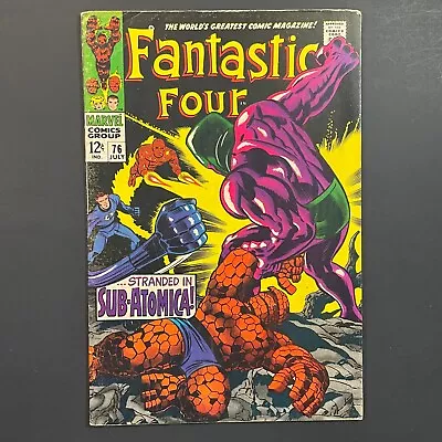 Buy Fantastic Four 76 ICONIC Silver Surfer Art Silver Age Marvel 1968 Stan Lee Kirby • 23.68£