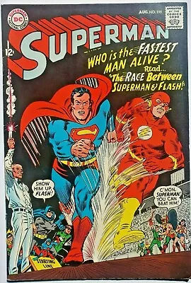 Buy Superman 199 DC Silver Age 1967 First Superman/Flash Race • 360£