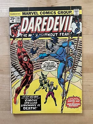 Buy Daredevil #118 - 1st Blackwing! Marvel Comics, Ringmaster & The Circus Of Crime! • 18.39£