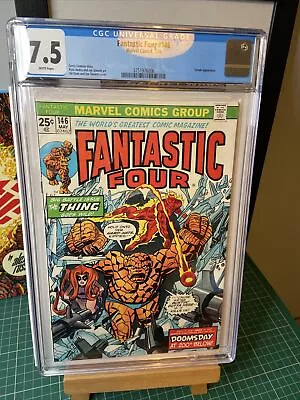 Buy Fantastic Four  # 146 - Cgc Rated - Very Fine 8.0 - 1st Series Bronze  Age 1974 • 45£
