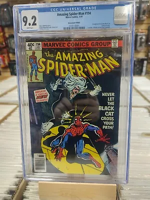Buy Amazing Spider-Man 194 CGC 9.2 1st Black Cat Newsstand • 394.91£