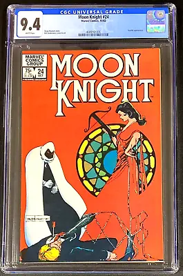 Buy Moon Knight #24 1982 Bill Sienkiewicz Cover & Art CGC 9.4 • 35.48£