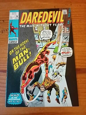 Buy Marvel Comics Daredevil Vol 1 #78. July 1971 Uk 1/- Variant. 1st Man-bull App Nm • 89.99£