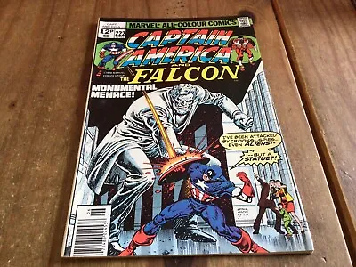 Buy Vintage Marvel Comics Captain America And The Falcon No. 222 1978 • 3£