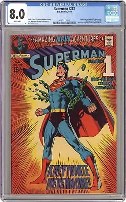 Buy Superman #233 CGC 8.0 1971 4089112010 • 373.99£