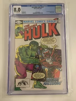 Buy Incredible Hulk #271 CGC 8.0 1st Appearance Rocket Raccoon • 157.98£