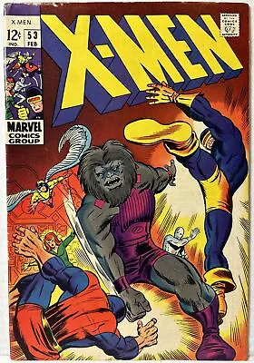 Buy X-men #53 (Marvel 1969) First US Barry Windsor-Smith Beast Origin *VG-FN* • 55.96£