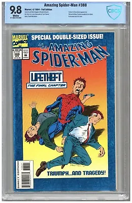 Buy Amazing Spider-Man  #388  CBCS  9.8  NMMT  White Pgs  4/94  Vulture & Chameleon • 80.37£