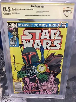 Buy Star Wars #68 Cbcs 8.5 Ss Signed By Jeremy Bulloch  Boba Fett Rare Newsstand Cgc • 790.60£