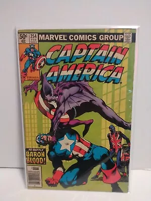 Buy Captain America #254- Death Of 1st Union Jack And Baron Blood. Reader Copy • 4.74£