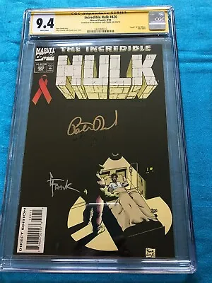 Buy Incredible Hulk #420 - Marvel - CGC SS 9.4 NM - Signed By P David, G Frank • 122.32£