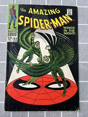 Buy The Amazing Spider Man #63 Features Vulture! Fine+ Condition Marvel Vintage 1968 • 63.89£