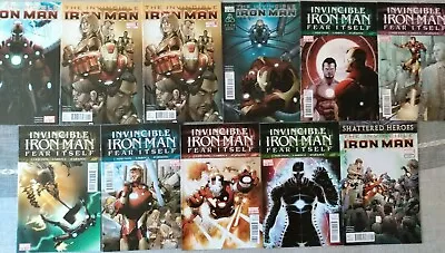 Buy The Invincible Iron Man #500.1-507,509,510 Marvel 2011-12 Comic Books • 12.66£