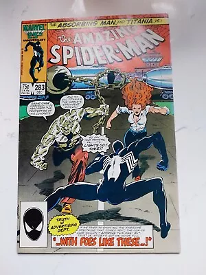 Buy Amazing Spider-Man 283 (Marvel Comics: 1986. Titania And Absorbing Man) • 5.99£