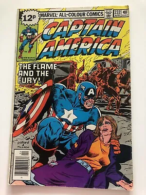 Buy Captain America 232, The Flame And The Fury!, Marvel All Colour Comics, Gift • 15£