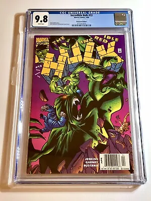 Buy 2000 Incredible Hulk V2 #13 1st App Devil Personality Rare Newsstand Cgc 9.8 • 292.90£