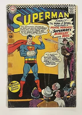 Buy Superman; Vol 1 #185. April 1966. Dc. Pr. Leo Dorfman! Al Plastino! Curt Swan! • 7.50£