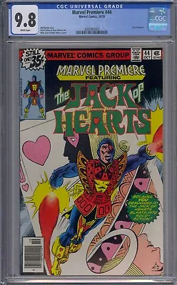 Buy Marvel Premiere #44 Cgc 9.8 Jack Of Hearts Mike Zeck White Pages • 190.31£