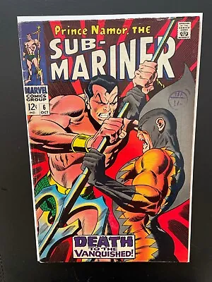 Buy Sub-Mariner 6 (1968)Key, 2nd Appearance Tiger Shark. Silver Age Cents Copy • 50£