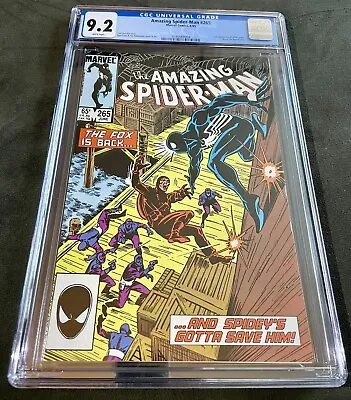 Buy Amazing Spider-Man #265 (1985)🔥CGC 9.2🔥White Pages🔑🔑1st App Silver Sable • 64.87£