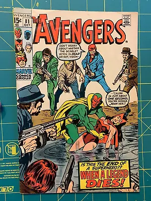 Buy The Avengers #81 - Oct 1970 - Vol.1       (7588) • 23.89£