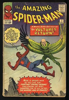 Buy Amazing Spider-Man #7 GD 2.0 2nd Full Appearance Of Vulture! Marvel 1963 • 286.99£