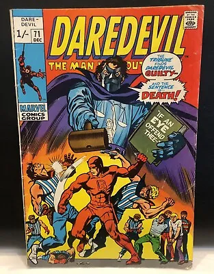 Buy DAREDEVIL #71 Comic Marvel Comics  Silver Age 1970 3.5 • 11.67£