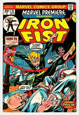 Buy Marvel Premiere - Iron Fist, Issue #15,  1974 • 198.60£