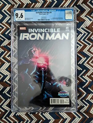 Buy Invincible Iron Man #9 AOA Turcotte Variant CGC 9.6 - 1st Full App Of Riri  • 620£