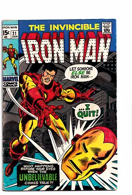 Buy Iron Man #21 1970 Marvel Comics 1st App Crimson Dynamo III (Alex Niven) • 33.30£