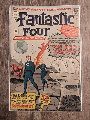 Buy Marvel Fantastic Four #13 1963 - Silver Age Key 1st App The Watcher & Red Ghost • 380£