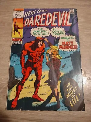 Buy Daredevil #57 Secret Identity Revealed To Karen Page! (1969 Marvel Comics) GD  • 11.99£