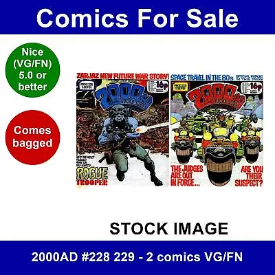 Buy 2000AD #228 229 - 2 Comics VG/FN • 31.99£