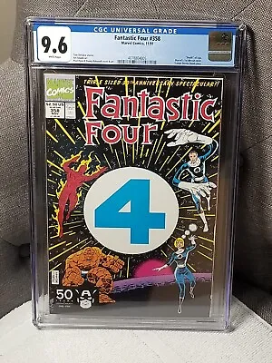 Buy FANTASTIC FOUR #358 CGC 9.6 (Marvel 1991) Marvel's First-Ever Die Cut Book • 28.14£