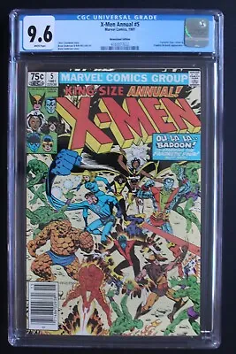 Buy X-MEN ANNUAL #5 Badoon 1981 Fantastic Four Franklin Richards Newsstand CGC 9.6 • 90.70£