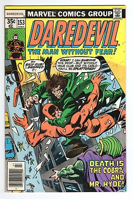 Buy Daredevil #153 Very Fine-Near Mint 9.0 Cobra Mr Hyde Gene Colan Art 1978 • 15.18£
