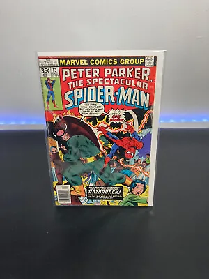 Buy Spectacular Spider-Man #13 (1977) Razorback Marvel Original Comic • 31.98£