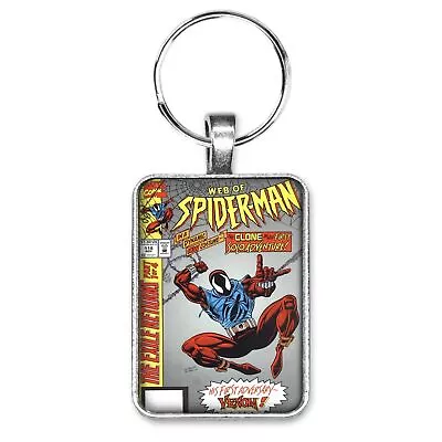 Buy Web Of Spider-Man #118 SCARLET-SPIDER Cover Key Ring Or Necklace Comic Jewelry • 10.24£