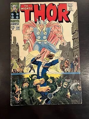 Buy The Mighty Thor No. 138 Marvel Comics March 1967 Stan Lee And Jack Kirby VG/F • 15.99£